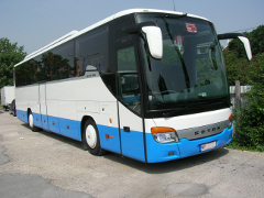 Bus with driver in Vienna