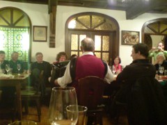 Evening in a music cafe in Vienna